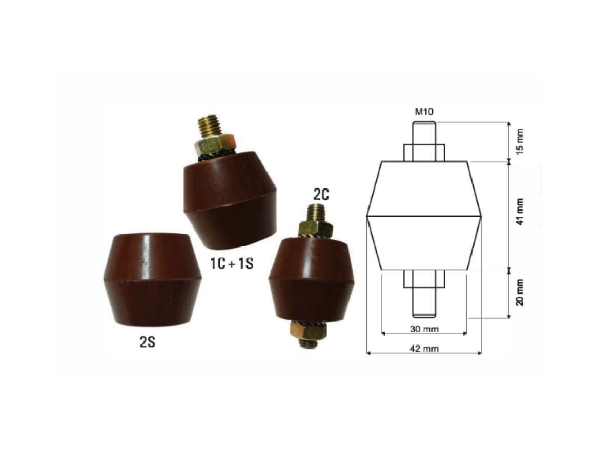 40 mm BÜYÜK BOY FIÇI İZOLATÖRLER M10