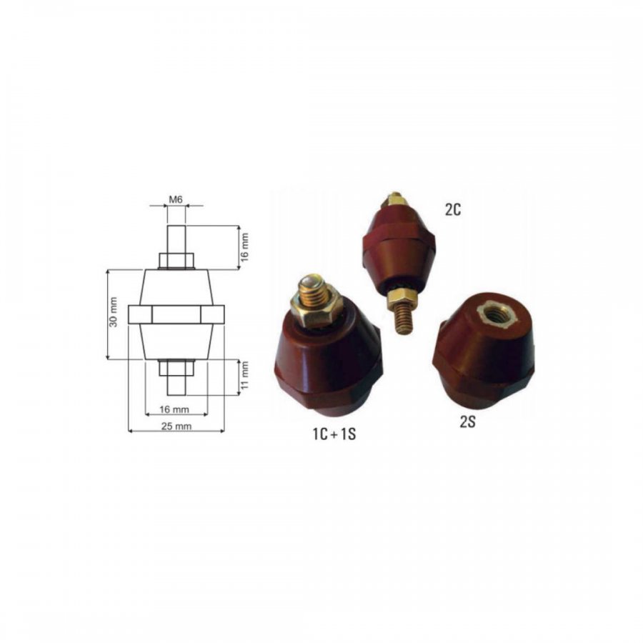 M6 MİNİ BOY FIÇI İZOLATÖR